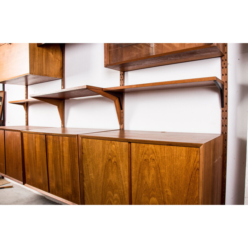 Vintage large modular Danish Teak Shelf by Poul Cadovius 1960