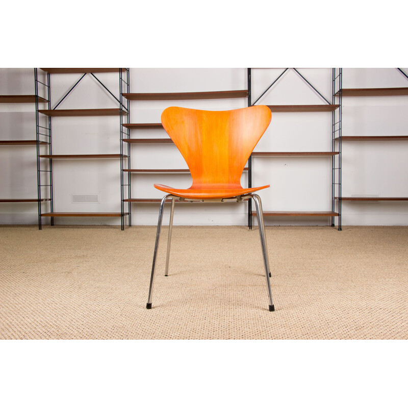 Suite of 4 vintage teak chairs series 7 by Arne Jacobsen for Fritz Hansen 1978