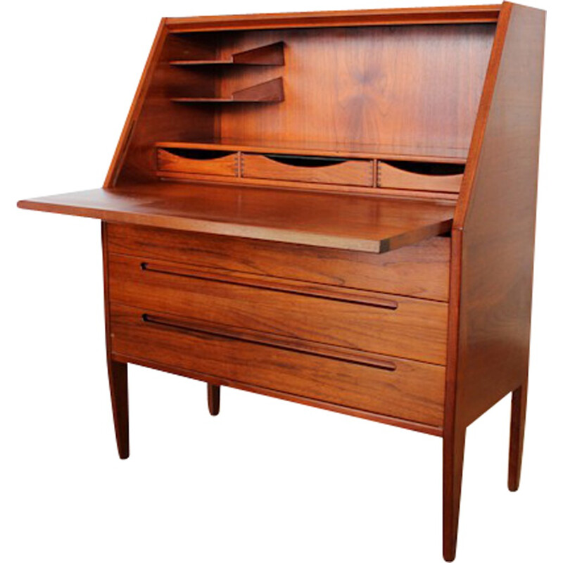 Odder secretary in teak, Nils JONSSON - 1960s