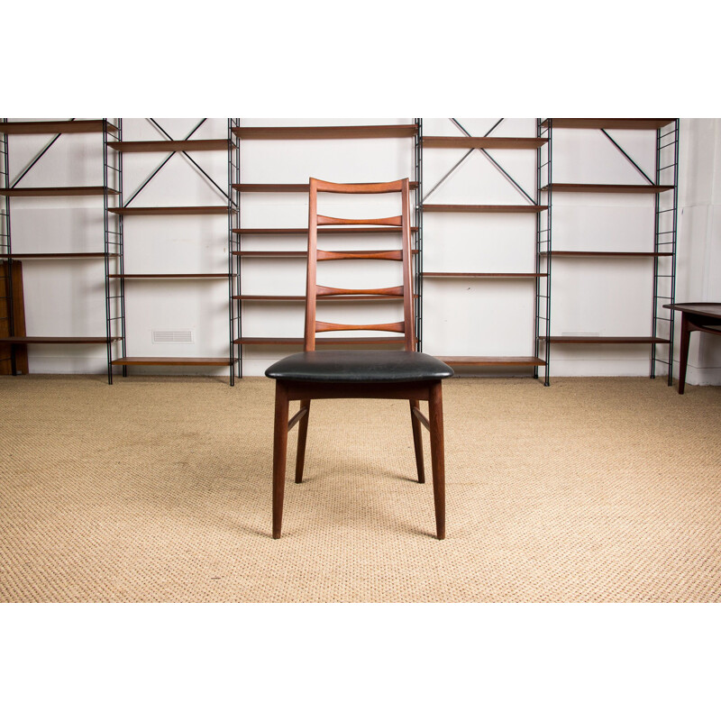 Pair of vintage teak chairs model Liz by Niels Koefoed Danes 1960