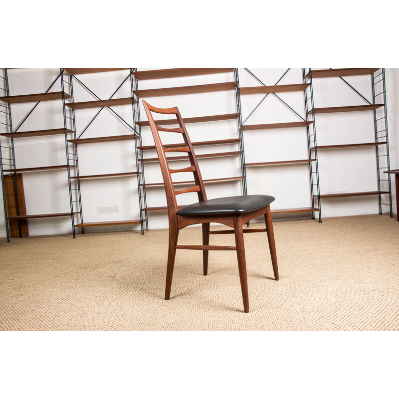 Pair of vintage teak chairs model Liz by Niels Koefoed Danes 1960