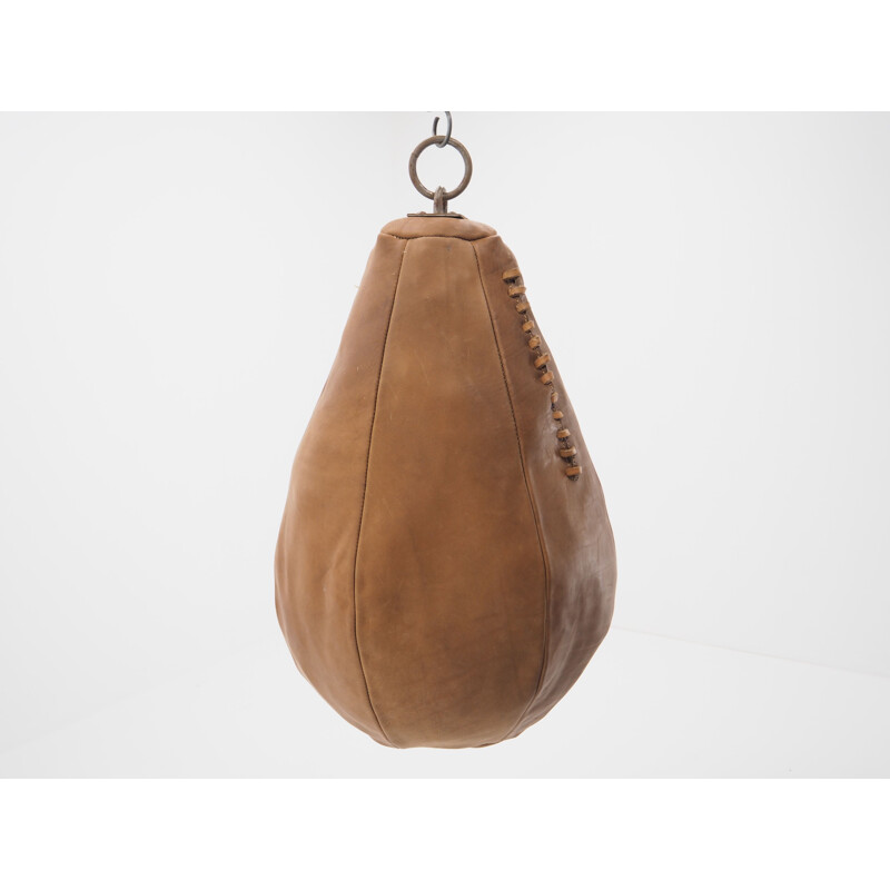 Sac de boxe vintage en cuir