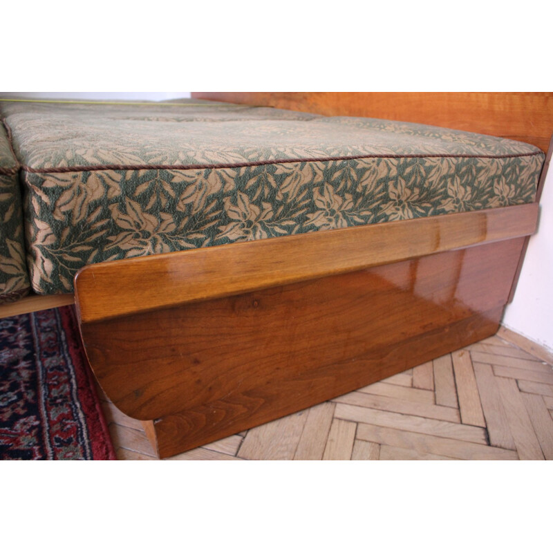 Vintage SofaBed for UP Závody, Jindrich Halabala Czechoslovakia 1950s