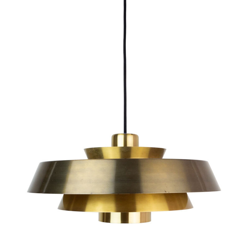 Vintage pendant lamp Nova by Jo Hammerborg, Fog og Mørup, Denmark, 1963