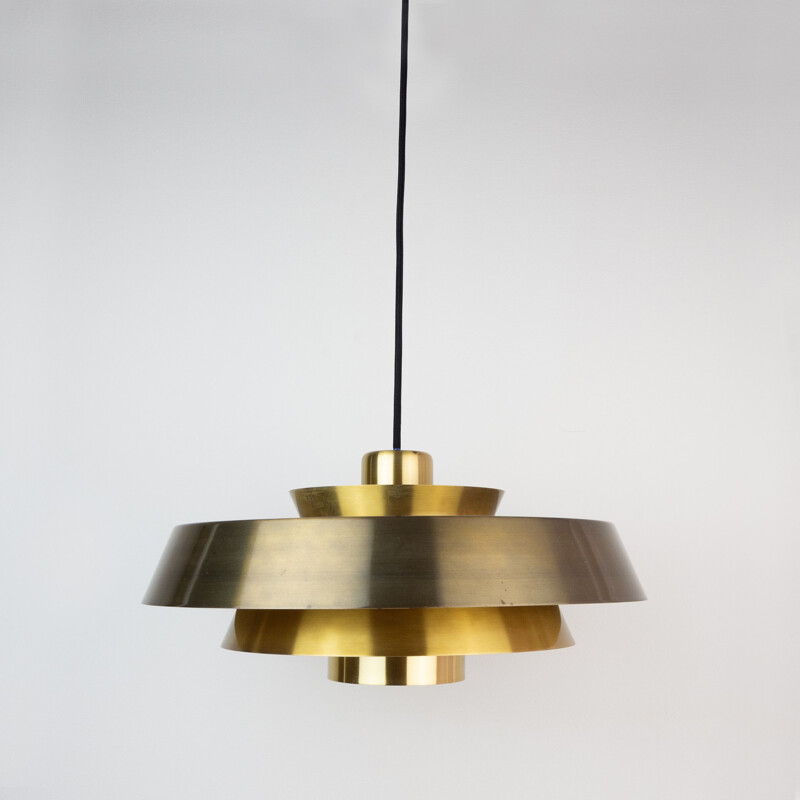 Vintage pendant lamp Nova by Jo Hammerborg, Fog og Mørup, Denmark, 1963