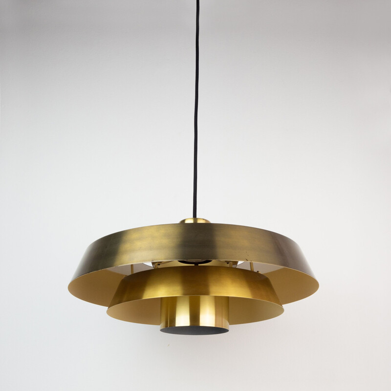 Vintage pendant lamp Nova by Jo Hammerborg, Fog og Mørup, Denmark, 1963