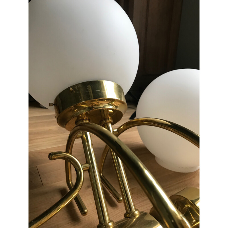 Pair of Bistro style vintage wall lights