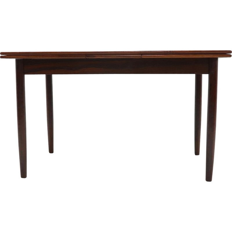 Mesa de jantar extensível de pau-rosa dinamarquês Vintage 1960