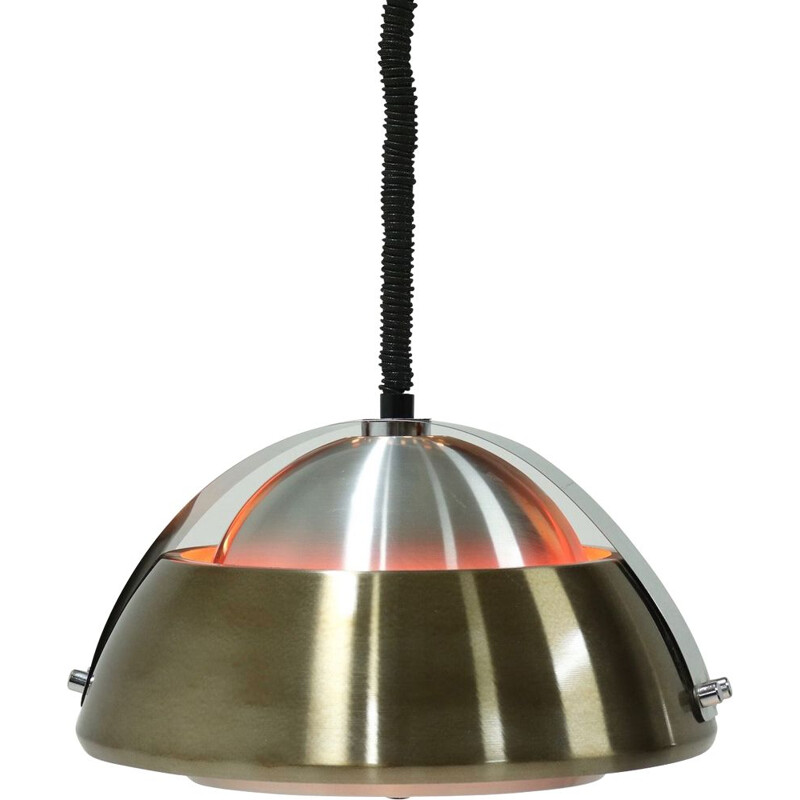 Vintage Ceiling Lamp Pendant by Lakro Dutch 1960s