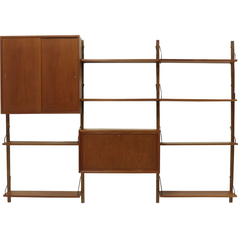 Vintage Royal System Teak Wall Unit by Poul Cadovius for Cado Danemark, 1960s