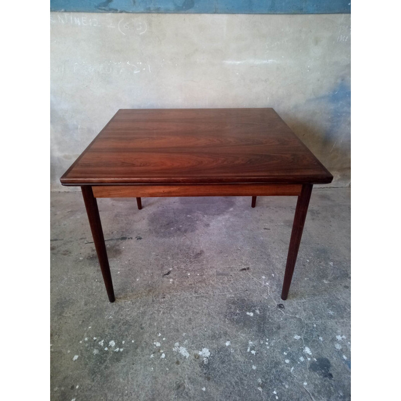 Vintage square table in rio rosewood