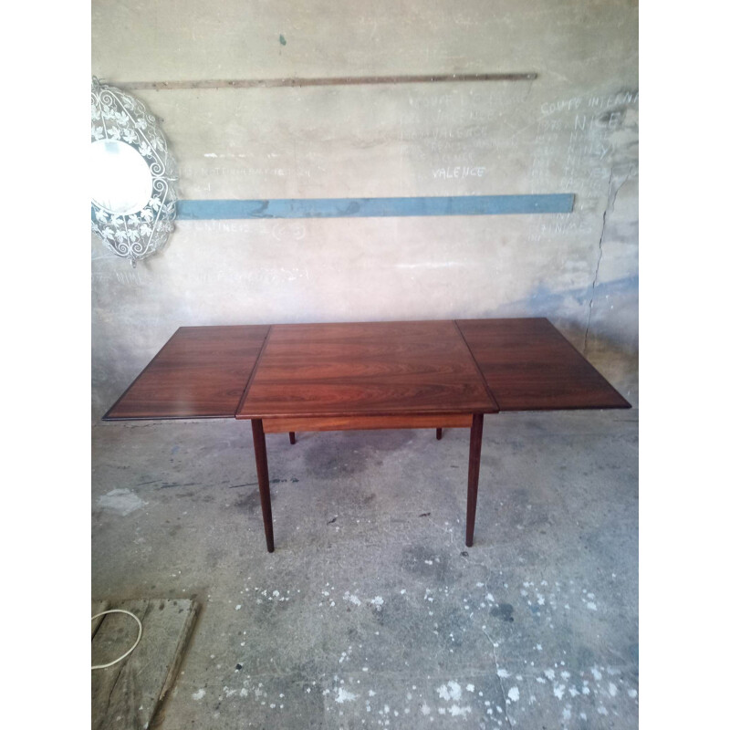 Vintage square table in rio rosewood