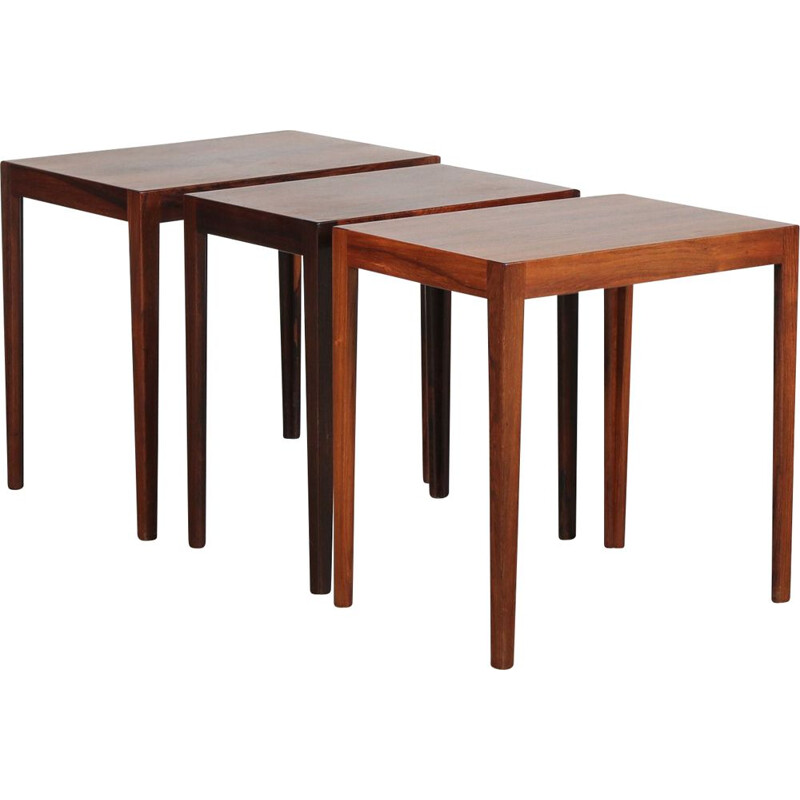 Vintage Svenn Eske Kristensen Nesting Tables for Pontoppidan, Denmark 1960