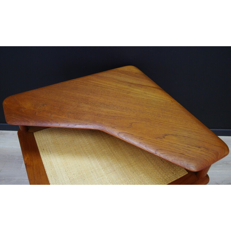 Vintage corner table Danish by Peter Hvidt & Orla Molgaard-Nielsen 1960s