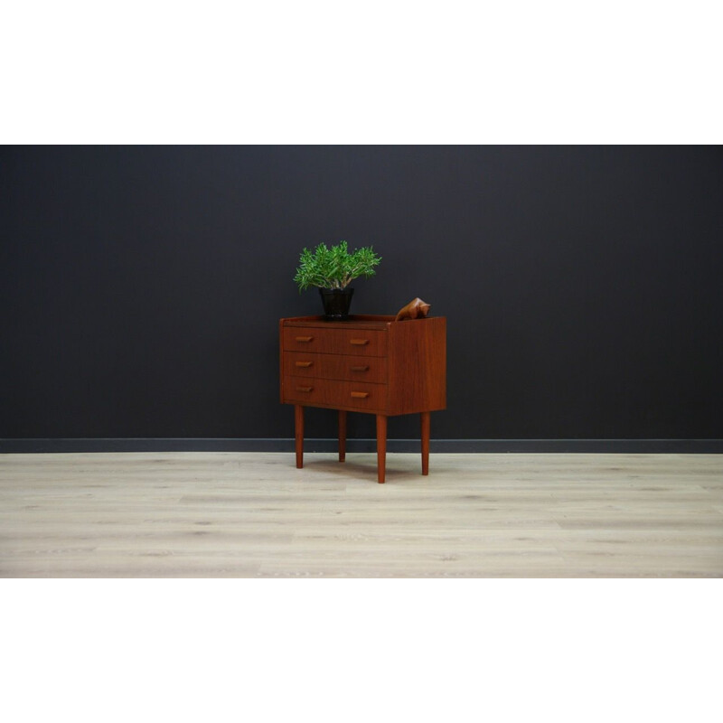 Vintage chest of drawers minimalist Danish 1970s