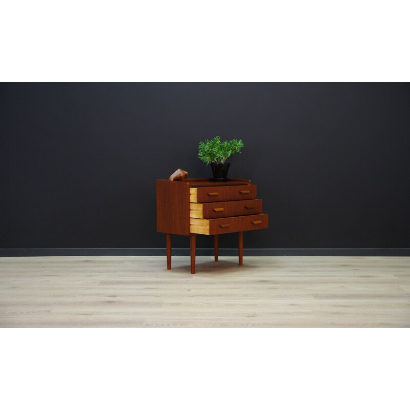 Vintage chest of drawers minimalist Danish 1970s