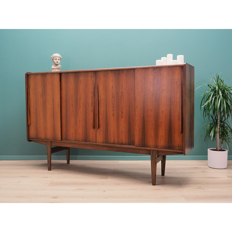 Vintage Highboard rosewood Danish 1970s	