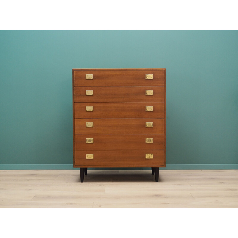 Vintage teak chest of drawers Scandinavian 1970