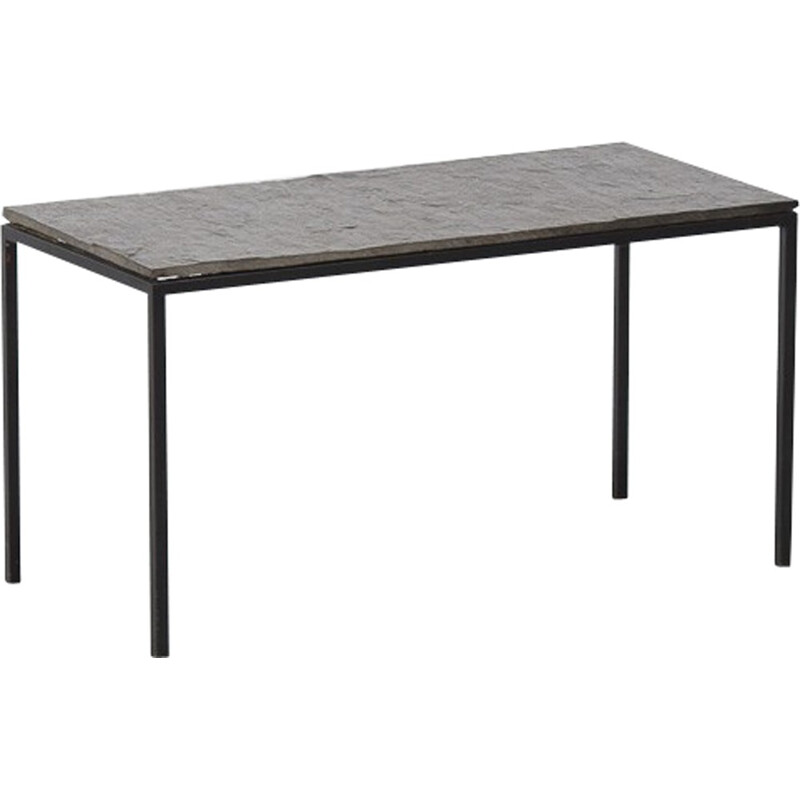 Artimeta Soest coffee table with a slate top, Floris FIEDELDIJ - 1970s