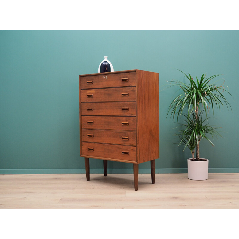 Vintage teak chest of drawers Scandinavian 1970	