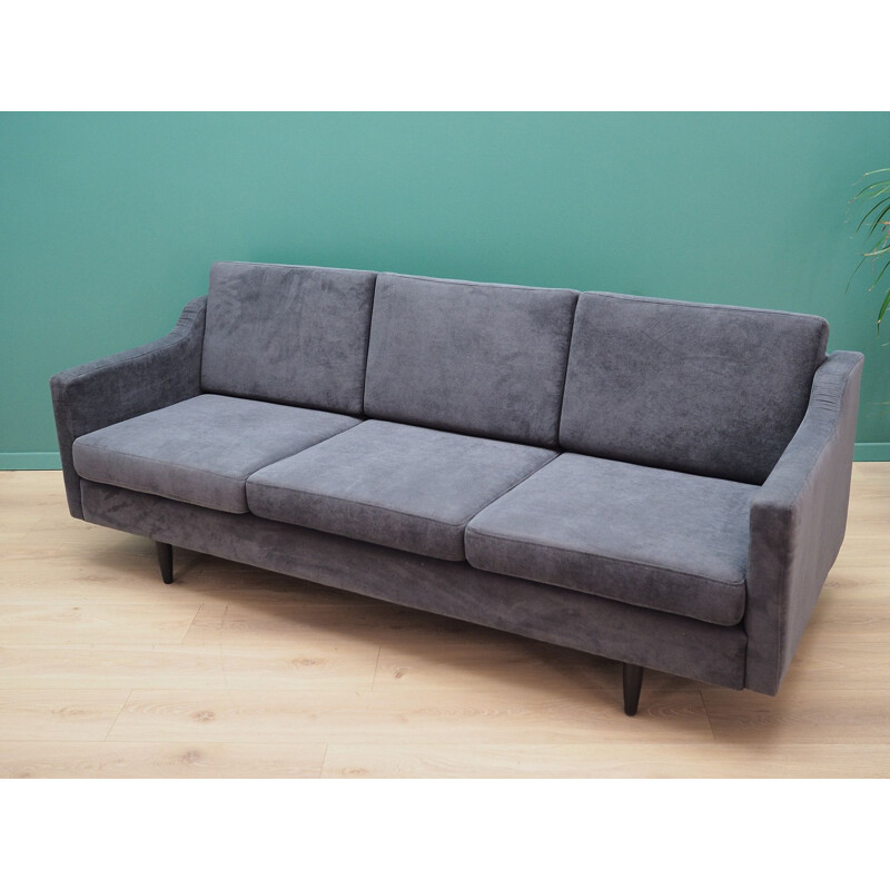 Vintage sofa grey upholstery 1970