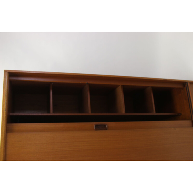 Vintage Teak Linen or Bedroom cupboard with sliding doors