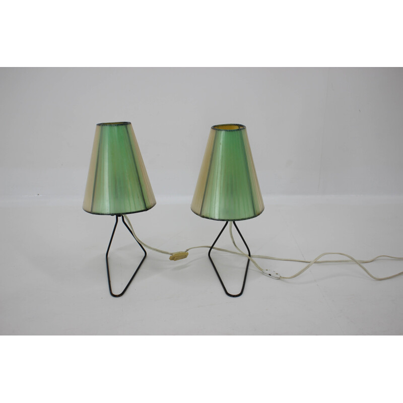 Set of 2 Mid-Century Table or Bedside Lamps 1960