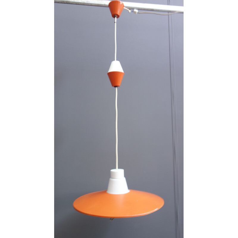 Vintage Orange pendant lamp 1970s