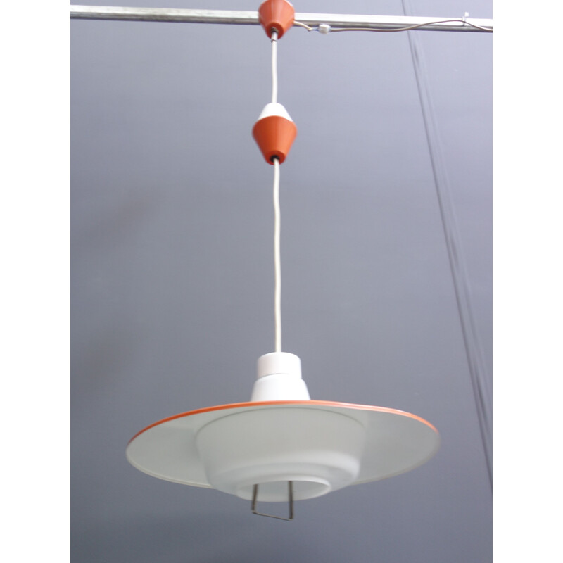 Vintage Orange pendant lamp 1970s