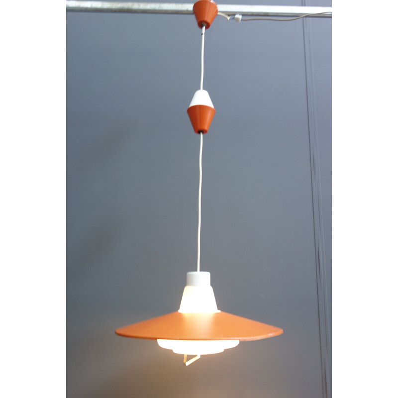 Vintage Orange pendant lamp 1970s