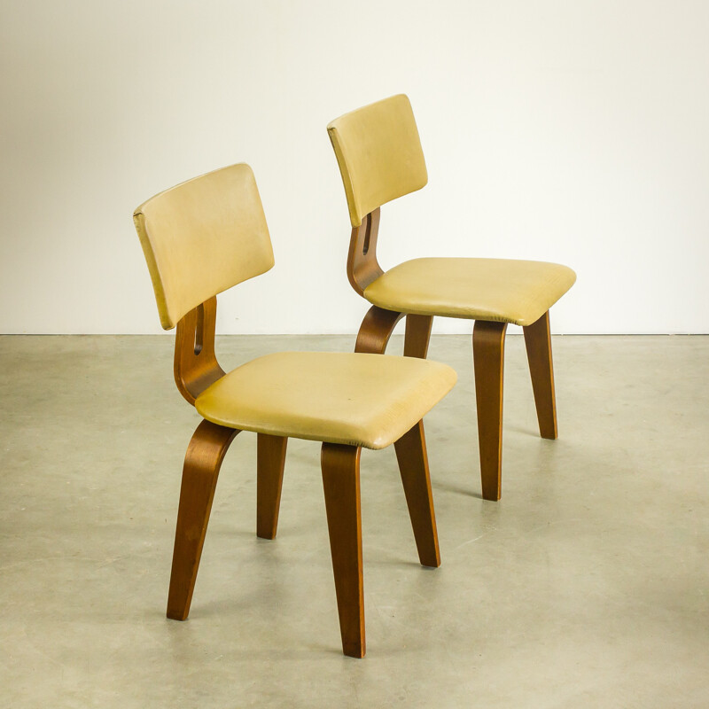 Set of 2 Pastoe SB02 chairs, Cees BRAAKMAN - 1950s