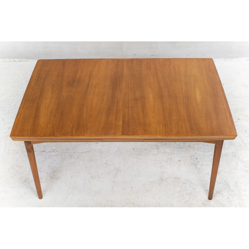 Vintage Extendable Teak Dining Table by Cado for Arne Vodder Danish 1960s