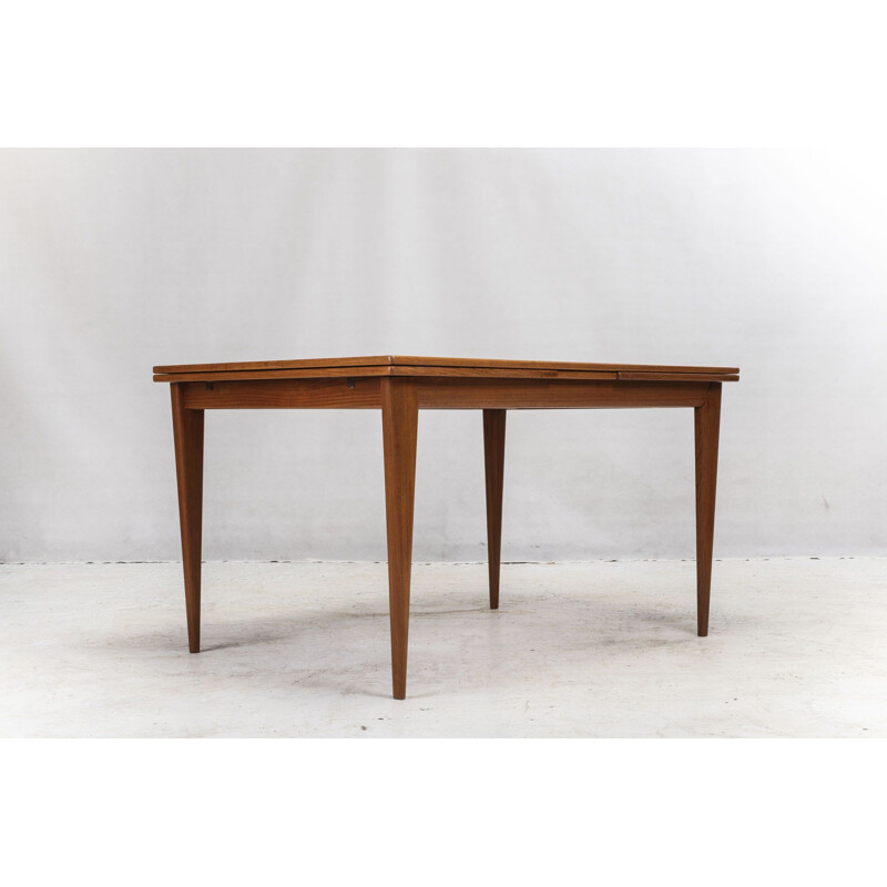 Vintage Extendable  Dining Table Teak Model  254 by Niels Otto Møller for JL Møllers Danish 1950s