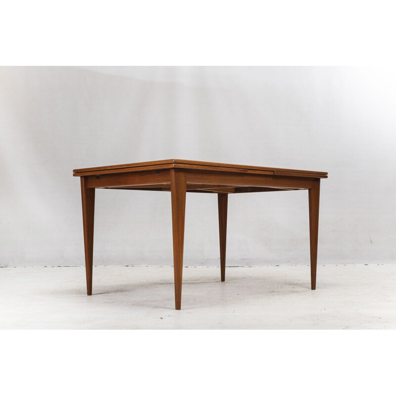 Vintage Extendable  Dining Table Teak Model  254 by Niels Otto Møller for JL Møllers Danish 1950s