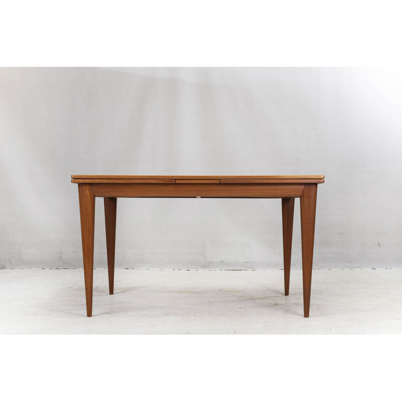 Vintage Extendable  Dining Table Teak Model  254 by Niels Otto Møller for JL Møllers Danish 1950s