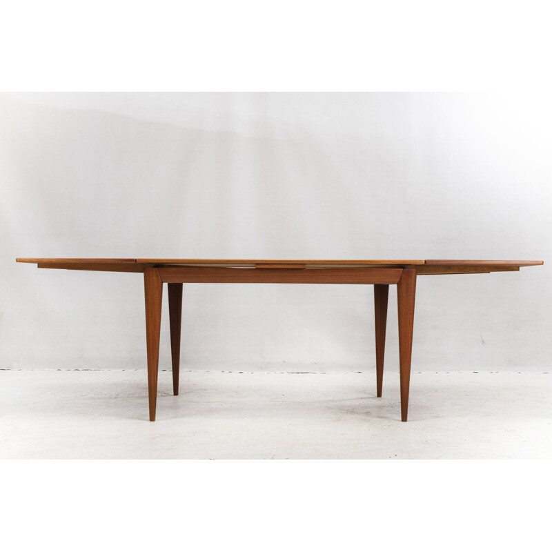 Vintage Extendable  Dining Table Teak Model  254 by Niels Otto Møller for JL Møllers Danish 1950s