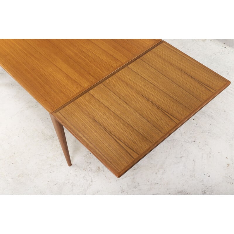 Vintage Extendable  Dining Table Teak Model  254 by Niels Otto Møller for JL Møllers Danish 1950s