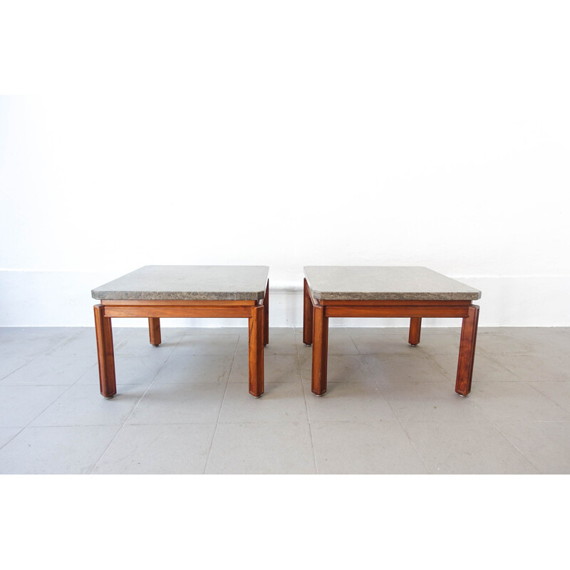 Paire de tables d'appoint vintage par José Espinho pour l'hôtel Estoril Sol, Model Export 1970