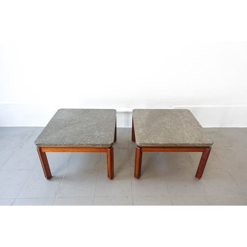 Paire de tables d'appoint vintage par José Espinho pour l'hôtel Estoril Sol, Model Export 1970