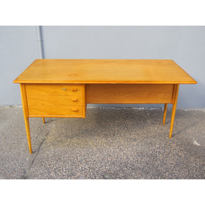 Vintage oak desk Scandinavian