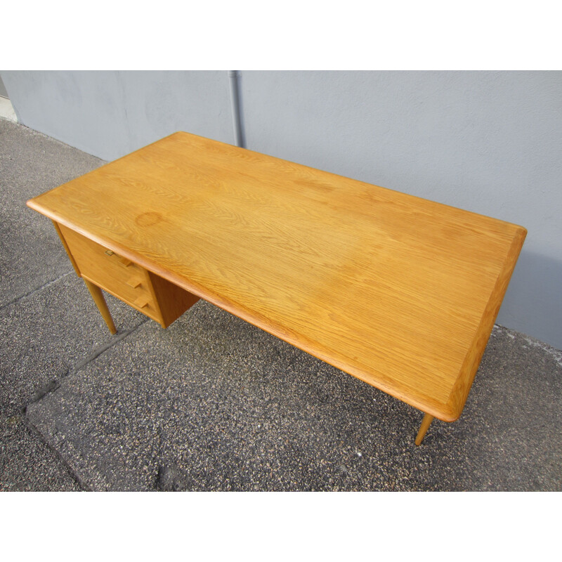 Vintage oak desk Scandinavian