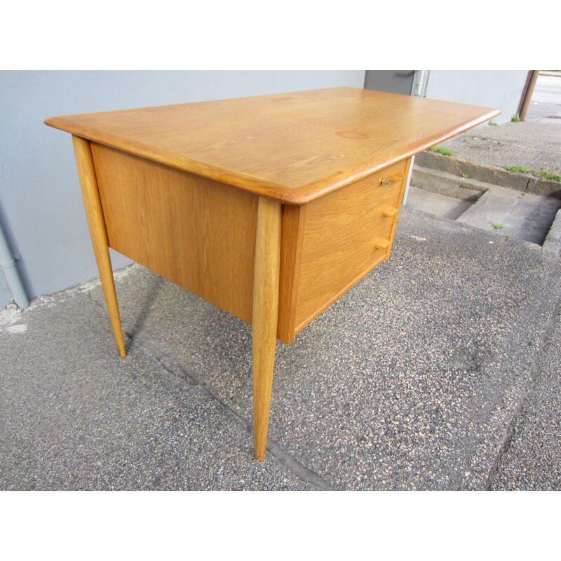 Vintage oak desk Scandinavian