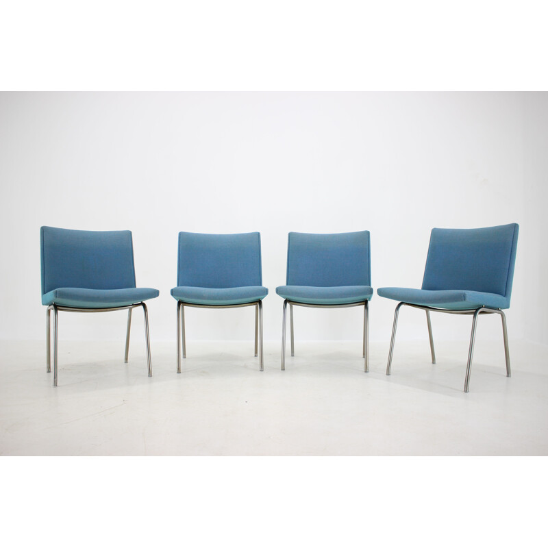 Set of 4 vintage Airport Lounge Chairs for A.P. Stolen, Hans J. Wegner 1960s