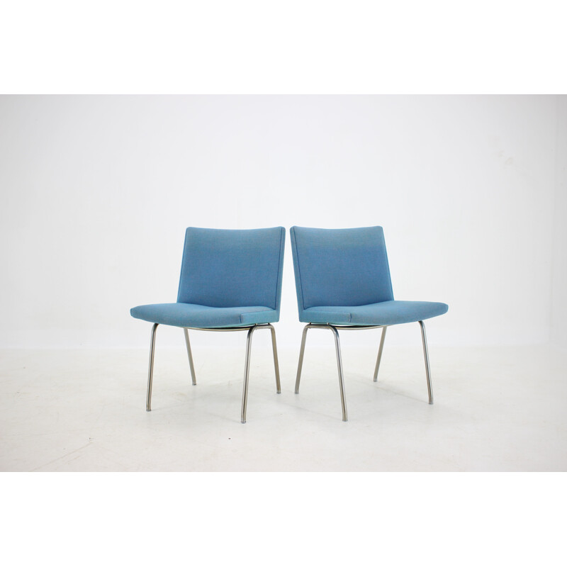 Set of 4 vintage Airport Lounge Chairs for A.P. Stolen, Hans J. Wegner 1960s