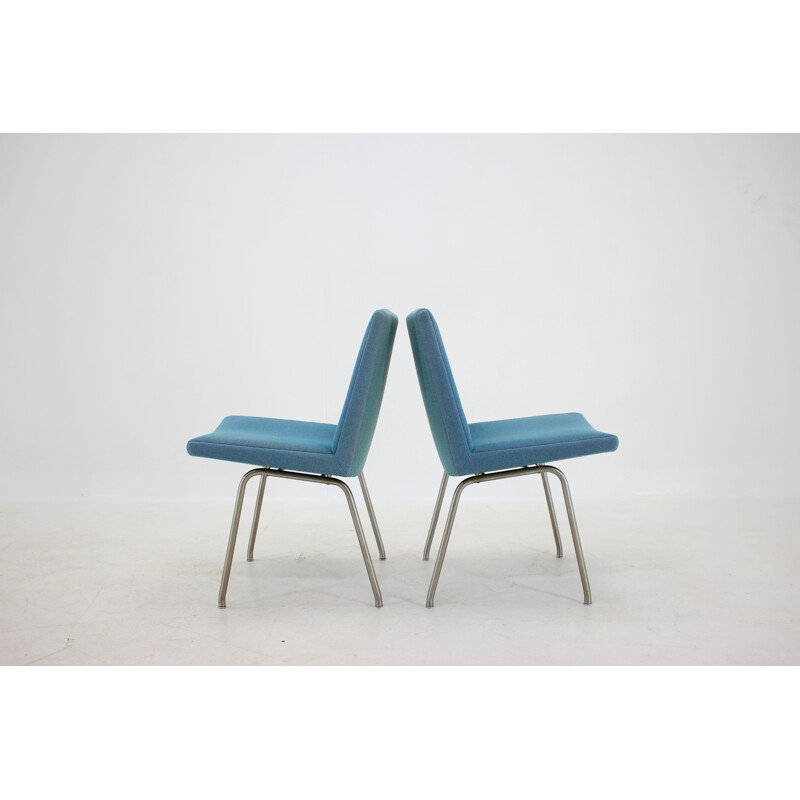 Set of 4 vintage Airport Lounge Chairs for A.P. Stolen, Hans J. Wegner 1960s