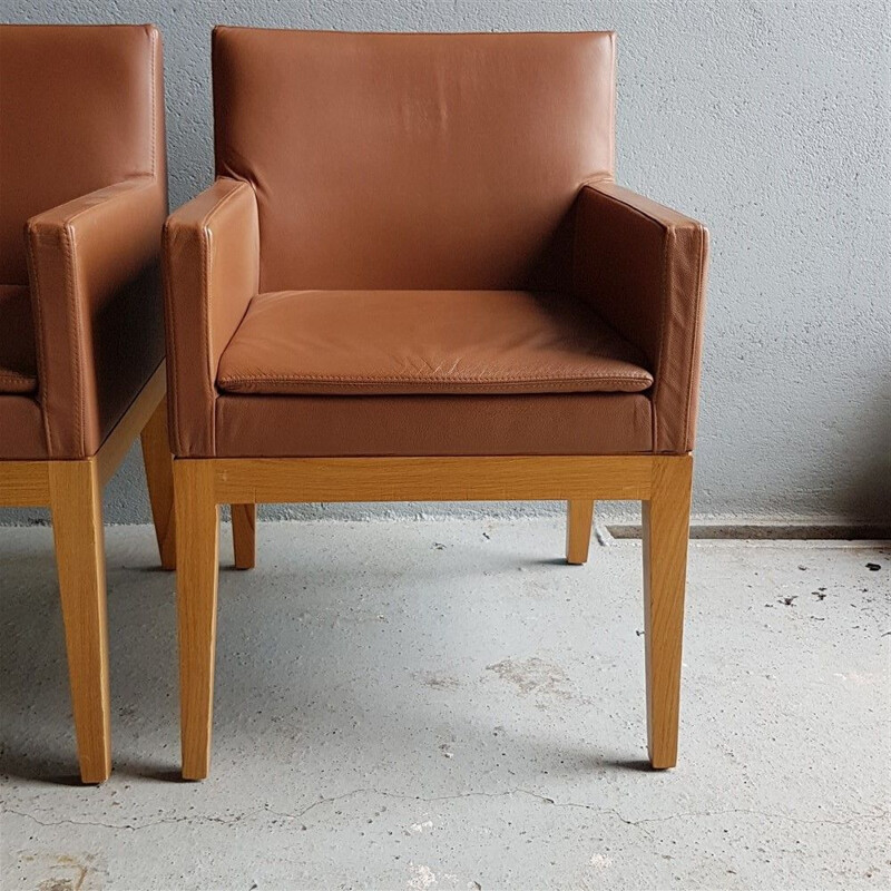 Pair of vintage bridge armchairs db Andrée Putman 1978