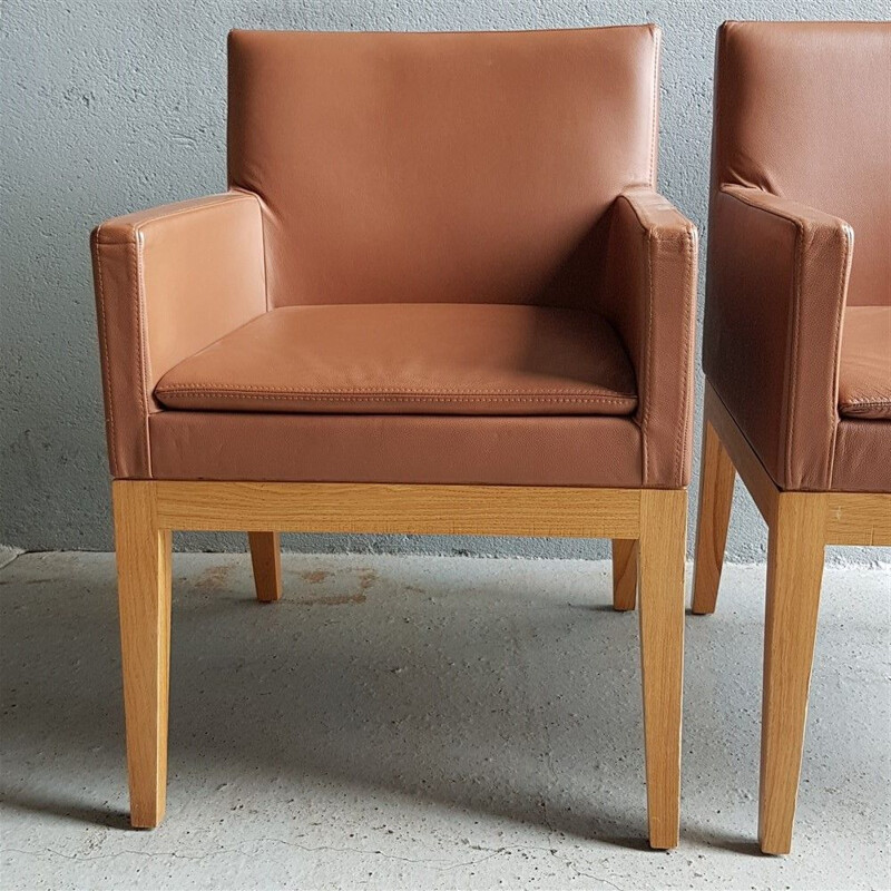 Pair of vintage bridge armchairs db Andrée Putman 1978