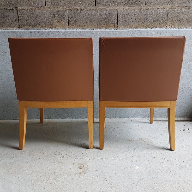 Pair of vintage bridge armchairs db Andrée Putman 1978