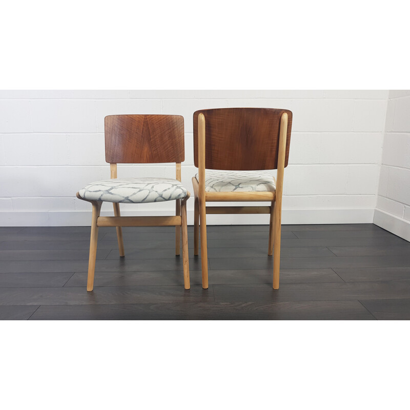 Set of 4 vintage Dalescraft Dining Chairs 1950s