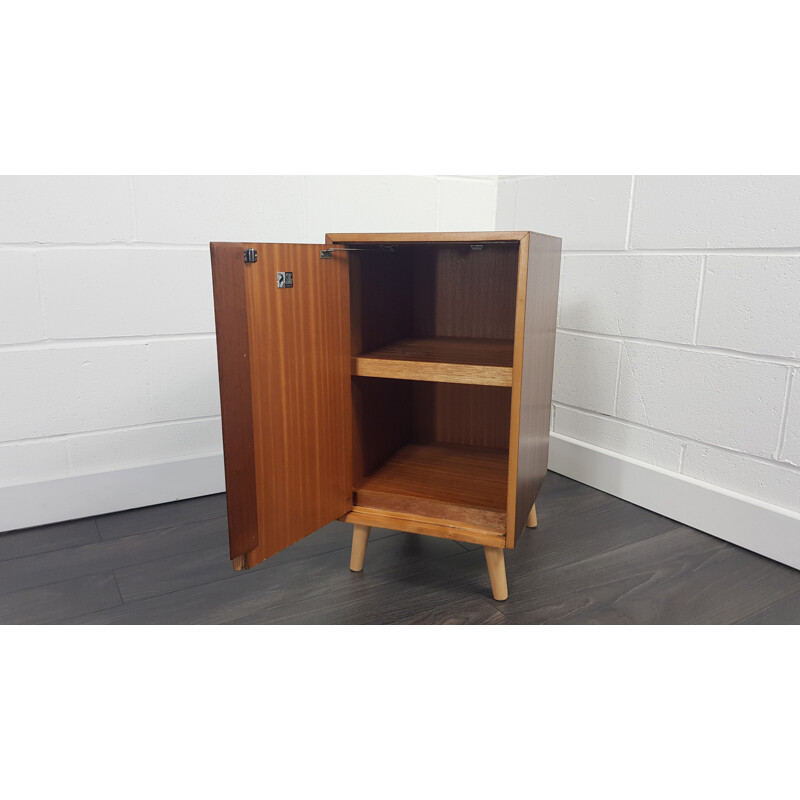 Vintage teak and walnut veneer cabinet by John and Sylvia Reid, 1950